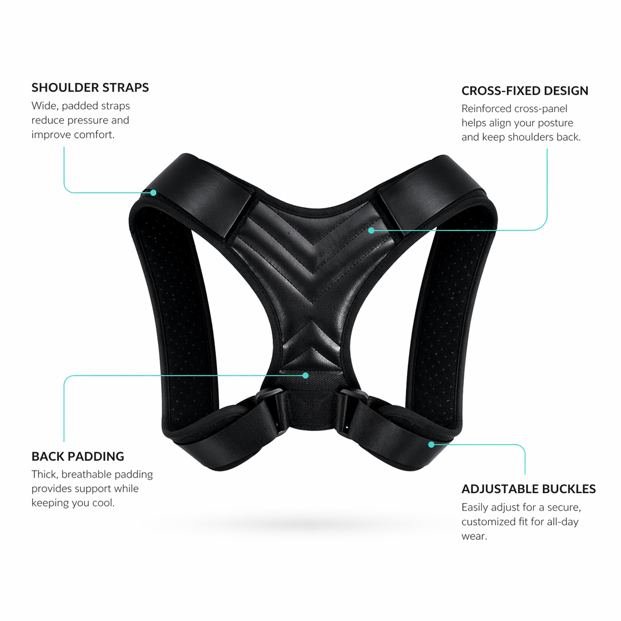 StrivePulse™ Posture Corrector — Adjustable Back Brace for Men & Women
