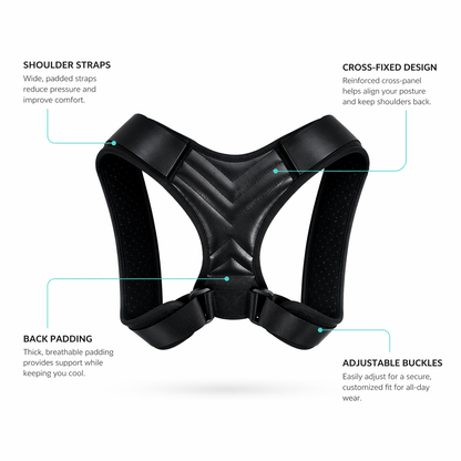 StrivePulse™ Posture Corrector — Adjustable Back Brace for Men & Women