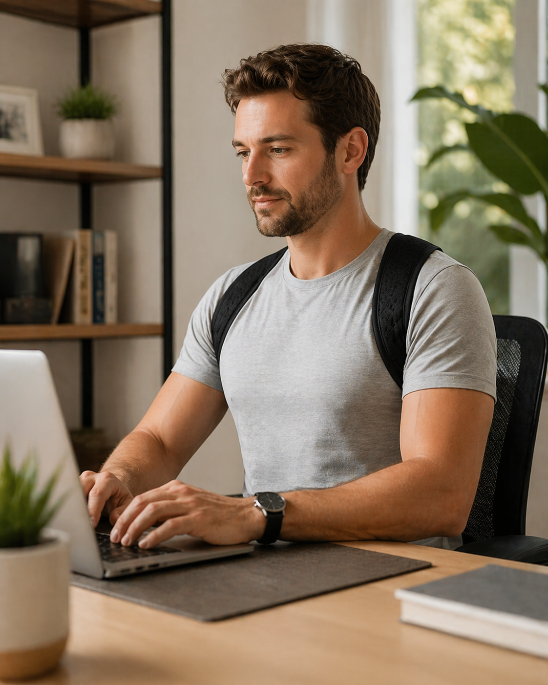StrivePulse™ Posture Corrector — Adjustable Back Brace for Men & Women