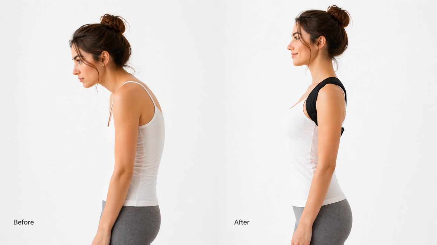 StrivePulse™ Posture Corrector — Adjustable Back Brace for Men & Women